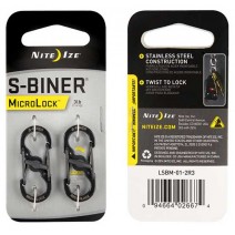 Móc khóa Nite Ize S-Biner MicroLock LSBM-01-2R3 (đen)