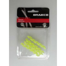 Ống silicon bọc dây thắng - dây đề bảo vệ sườn BRAKCO (xanh chuối) (vỉ 4 ống)