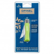Dao Opinel Colored Tradition No7 Stainless Steel Blister Pack (xanh lá cây) (OPI 001607)